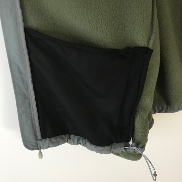 Lands End Green & Gray Zip Up Fleece Jacket - Picture 14 of 16